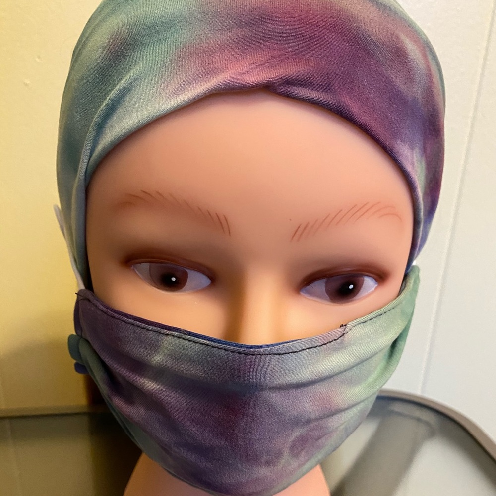 Futuristic Head-Wrap Face Mask